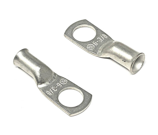 WindyNation 6 Gauge (AWG) Copper Cable Lug Ring Terminals