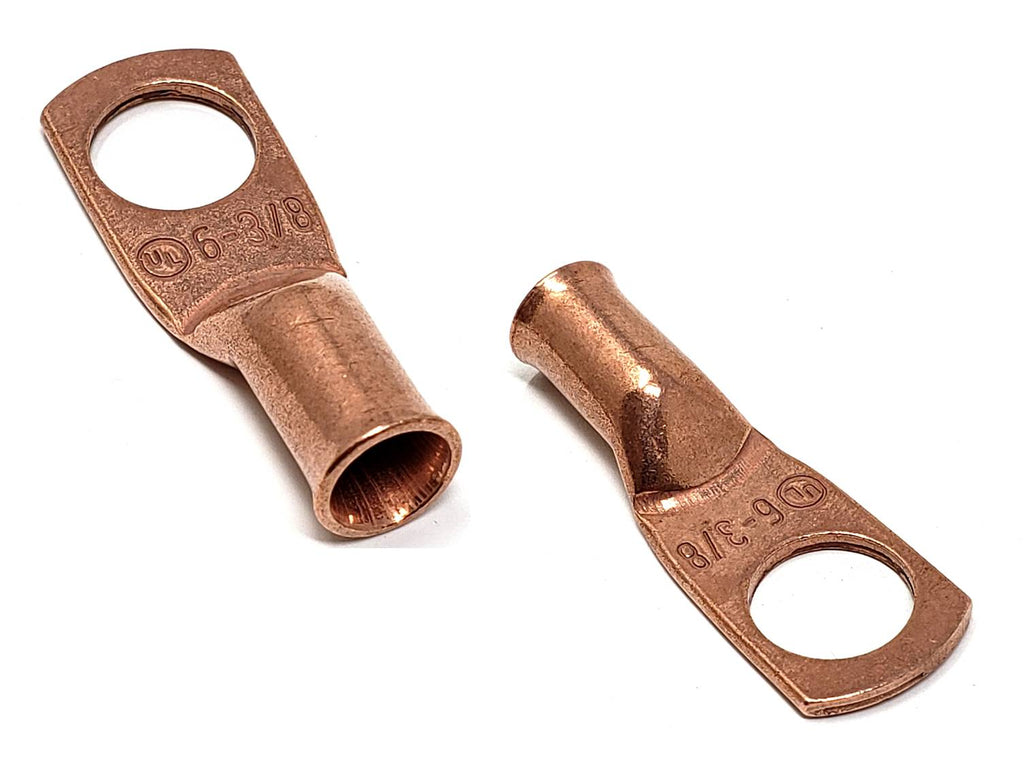 WindyNation 6 Gauge (AWG) Copper Cable Lug Ring Terminals