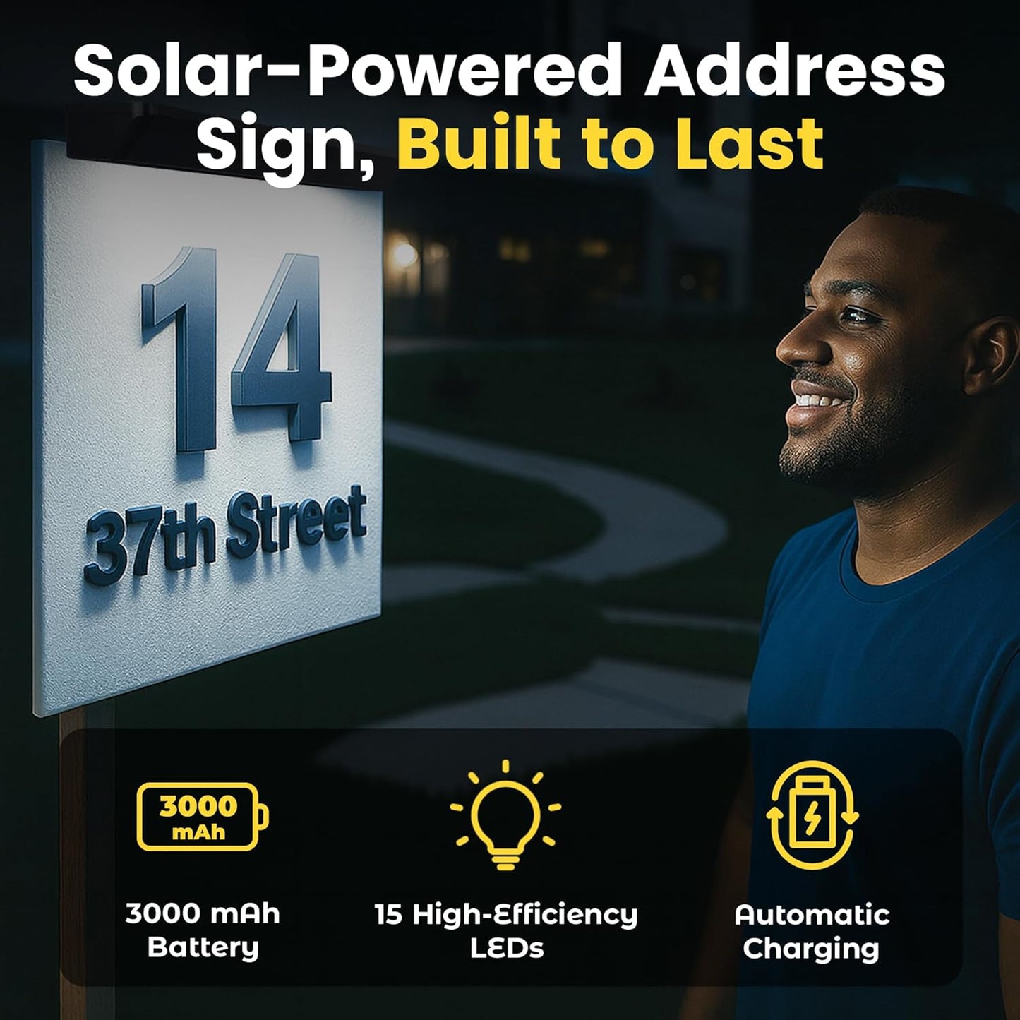 Brighticonic Solar Sign Lights for Advertising & Real Estate BICSSL-01