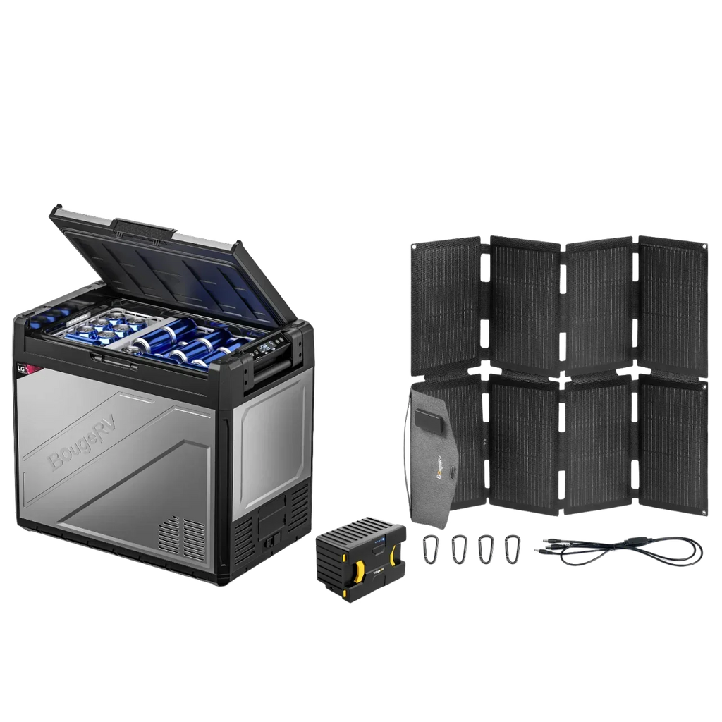 BougeRV Rocky Solar Battery Portable Fridge Kit