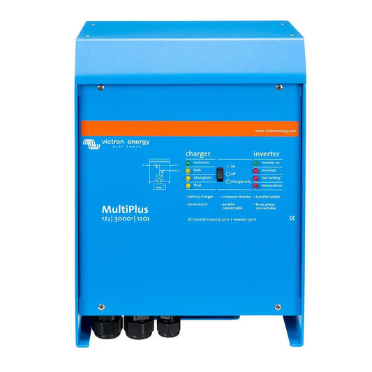 Victron MultiPlus Inverter/Charger 12VDC - 3000VA - 120VAC w/ 120AMP Battery Charger - 50AMP Transfer Switch (UL LISTED) [PMP122301102]