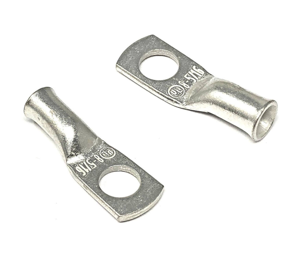 WindyNation 8 Gauge (AWG) Copper Cable Lug Ring Terminals