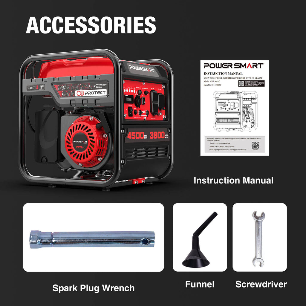 PowerSmart 4500W Open Frame Inverter Generator w/ CO Alert DB5041C