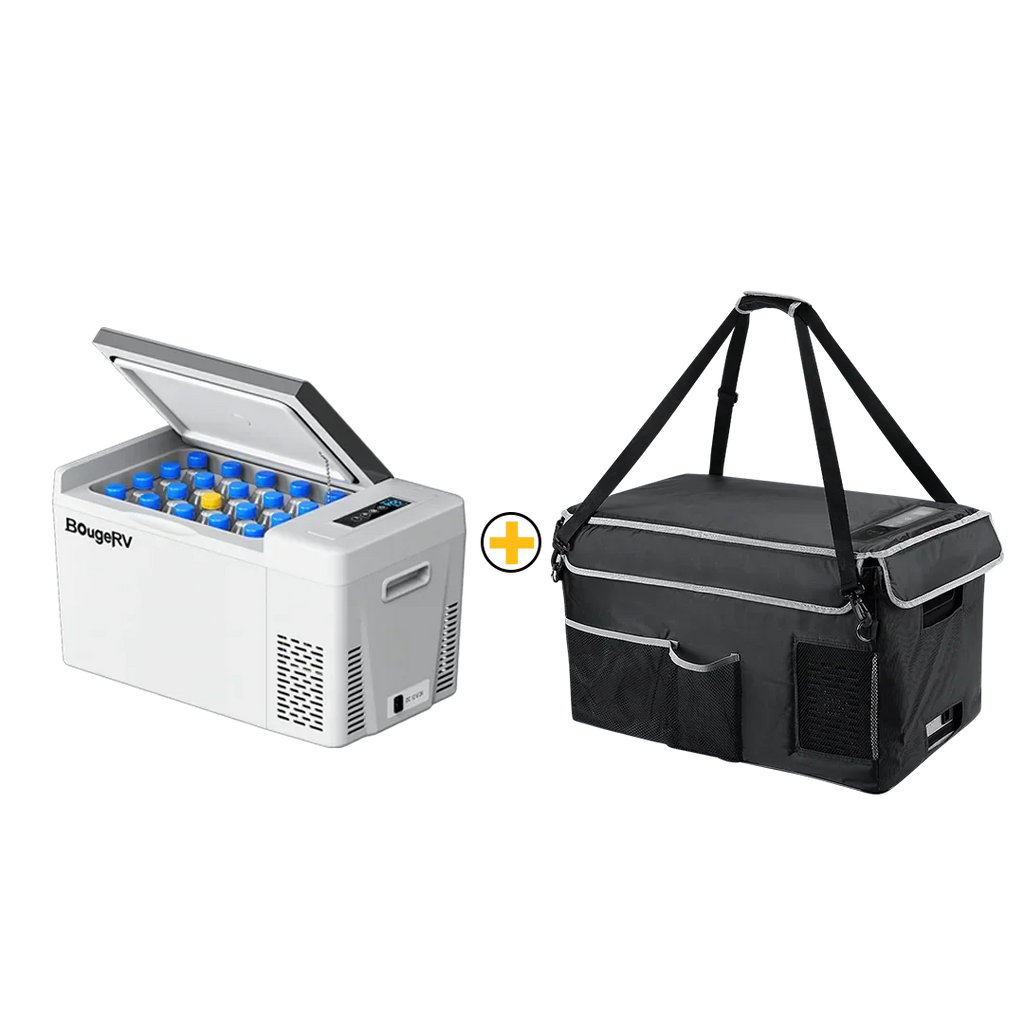 BougeRV 12V 23 Quart Portable Fridge For Travel