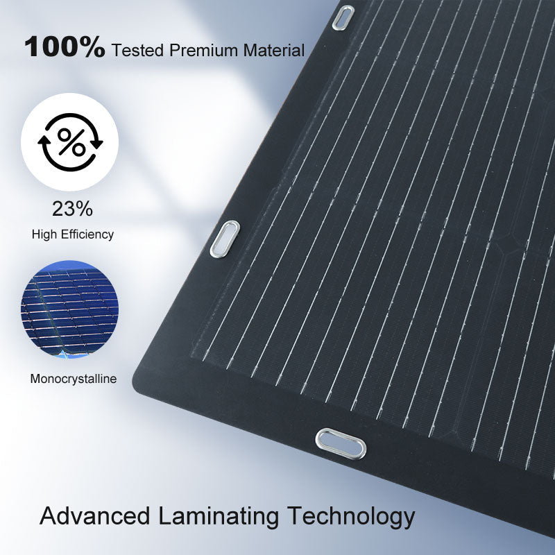 WindyNation 100 Watt 12V Flextreme Flexible Thin Lightweight Mono ETFE