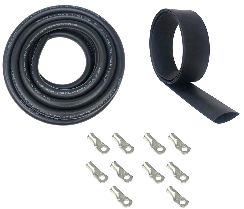 WindyNation 4/0 Gauge Welding Battery Cable Kit