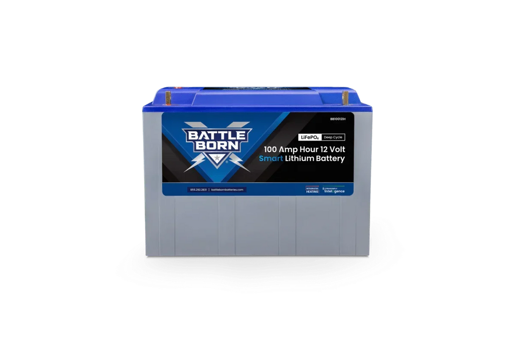 Battle Born 100Ah 12V Smart Heated LiFePO4 Deep Cycle Battery Kit