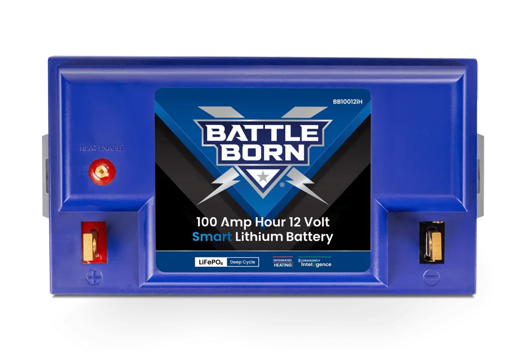 Battle Born 100Ah 12V Smart Heated LiFePO4 Deep Cycle Battery Kit