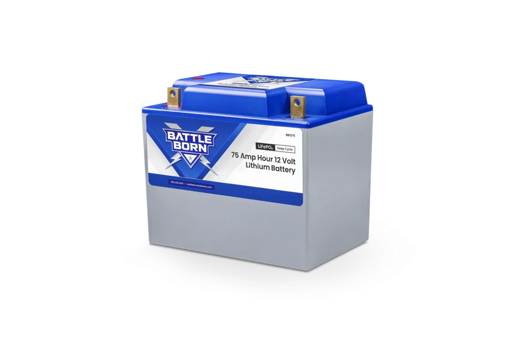 Battle Born 75Ah 12V Group 24 LiFePO4 Deep Cycle Battery