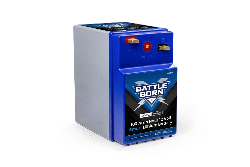 Battle Born 100Ah 12V GC2 Smart Heated LiFePO4 Deep Cycle Battery Kit