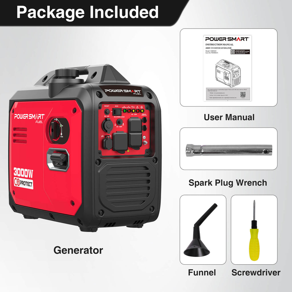 PowerSmart 3000W Inverter Generator w/ CO Alert DB5032