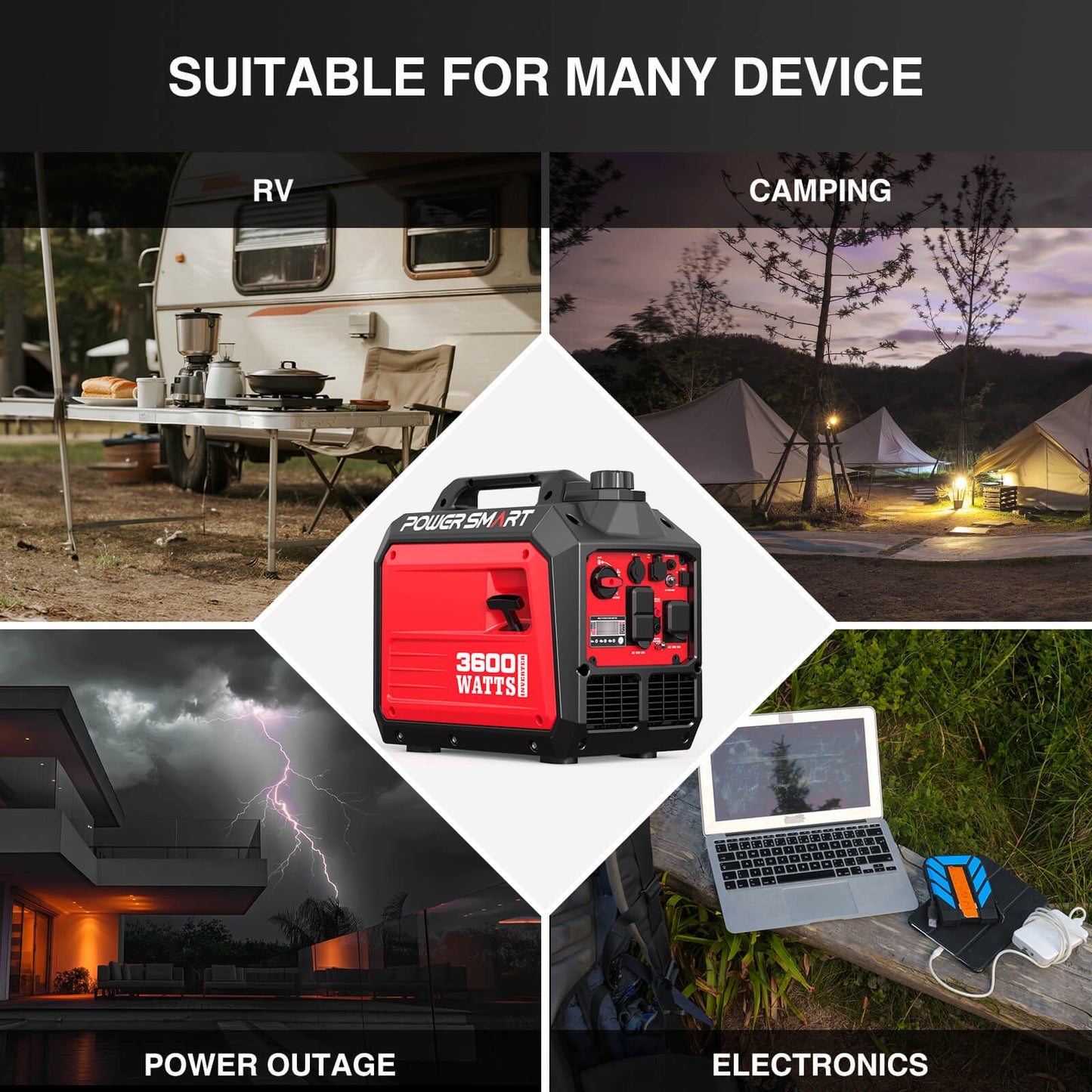 PowerSmart 3600W Inverter Generator DB5035 Series
