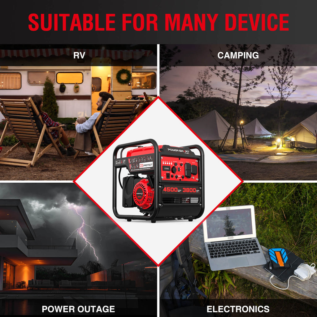 PowerSmart 4500W Open Frame Inverter Generator w/ CO Alert DB5041C