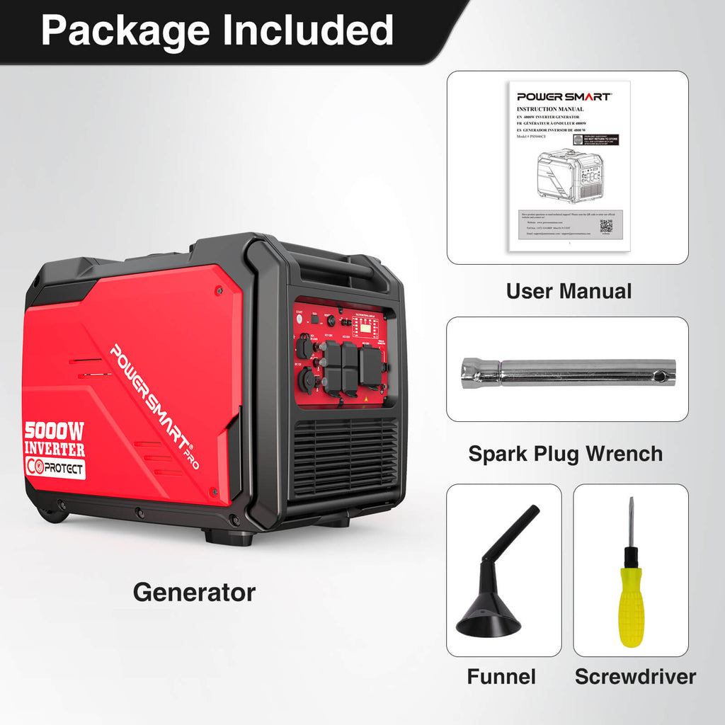 PowerSmart 5000W Inverter Generator w/ CO Alert DH5050E