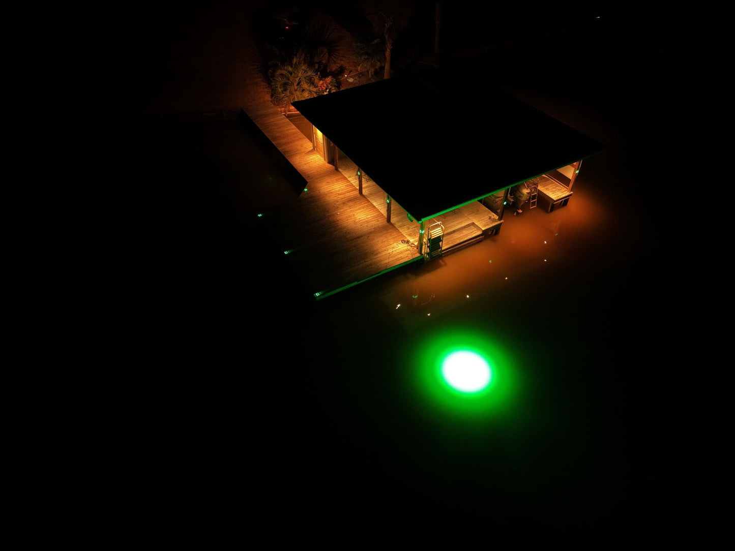 HydroGlow Sea Floor Dock Light-Green-SF200G