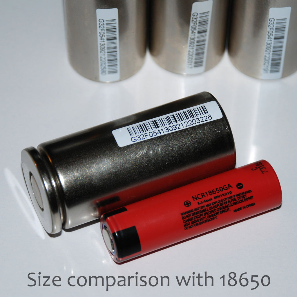 Panasonic LiFePO4 Cylindrical 32700 Cells; 6000 mAh 3.2 V LFP