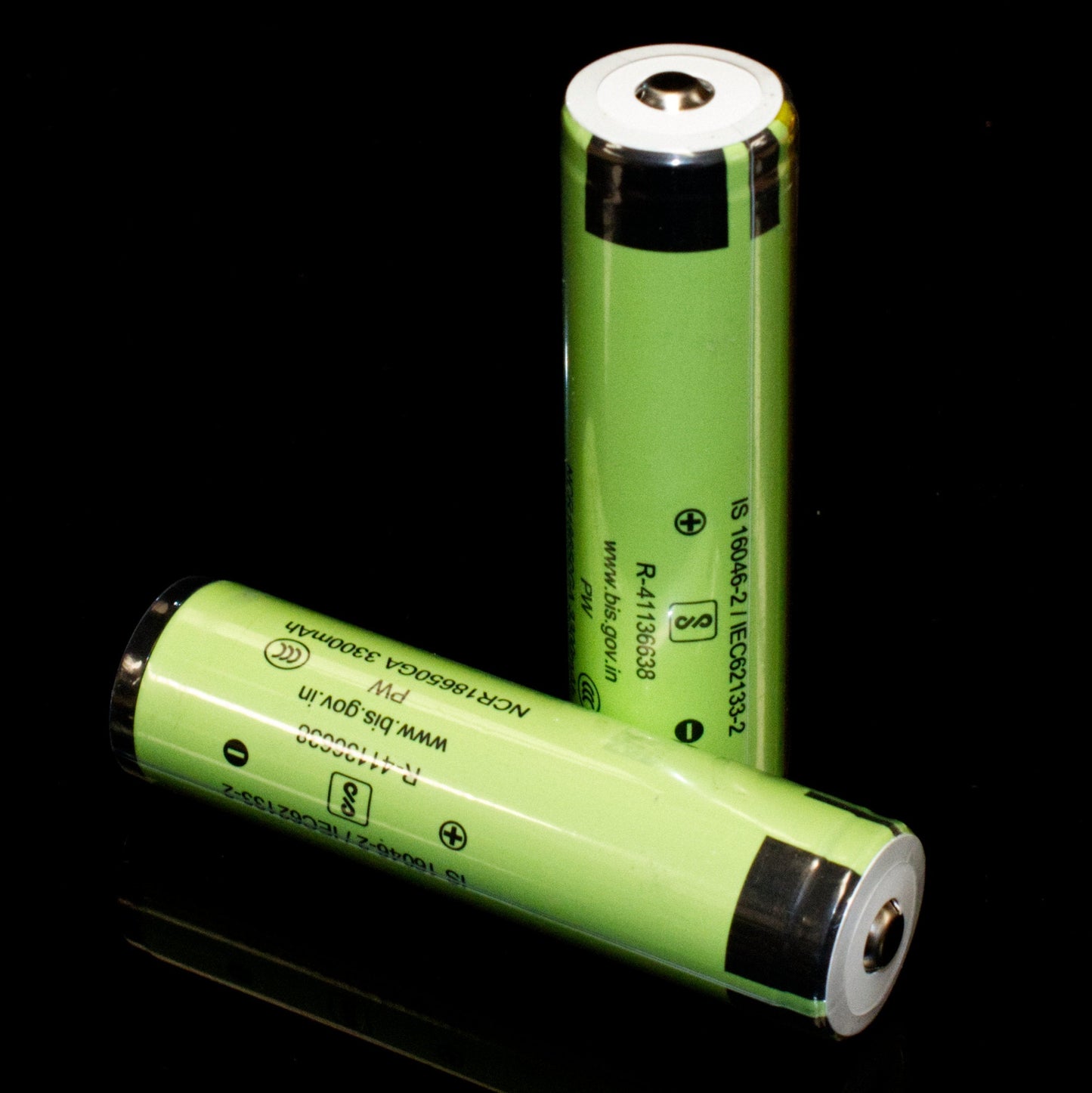 Panasonic NCR18650GA Protected Button Top 18650 lithium cell; 5A 3500