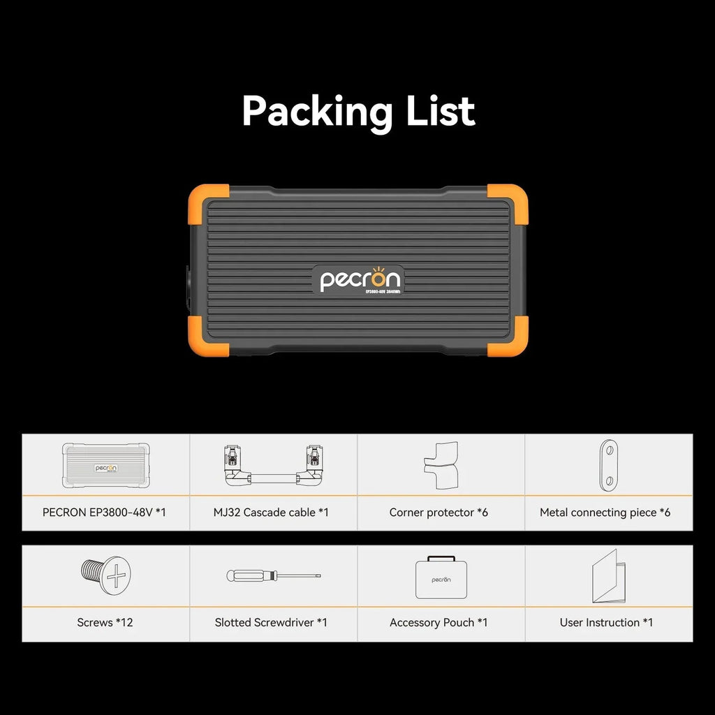 PECRON EP3800-48V Expansion Battery 3840Wh
