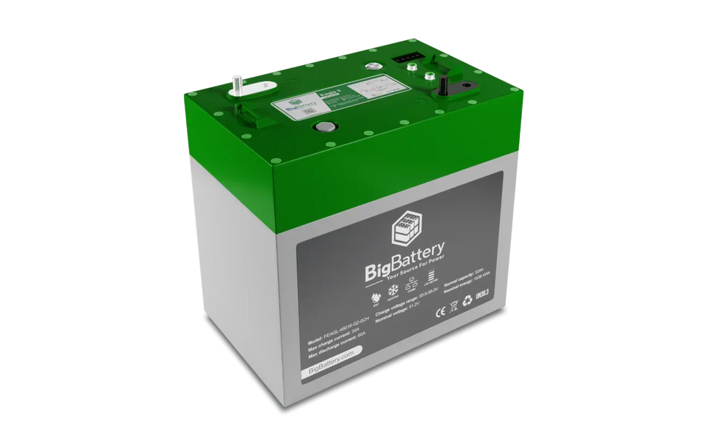 BigBattery 48V EAGLE 2 | LiFePO4 | 32Ah | 1.63kWh | Golf &amp; Utility Cart Battery