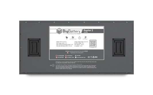 BigBattery 72V RAPTOR 2 LiFePO4 Battery | 7.68kWh | Game-Changing Power for Golf Carts