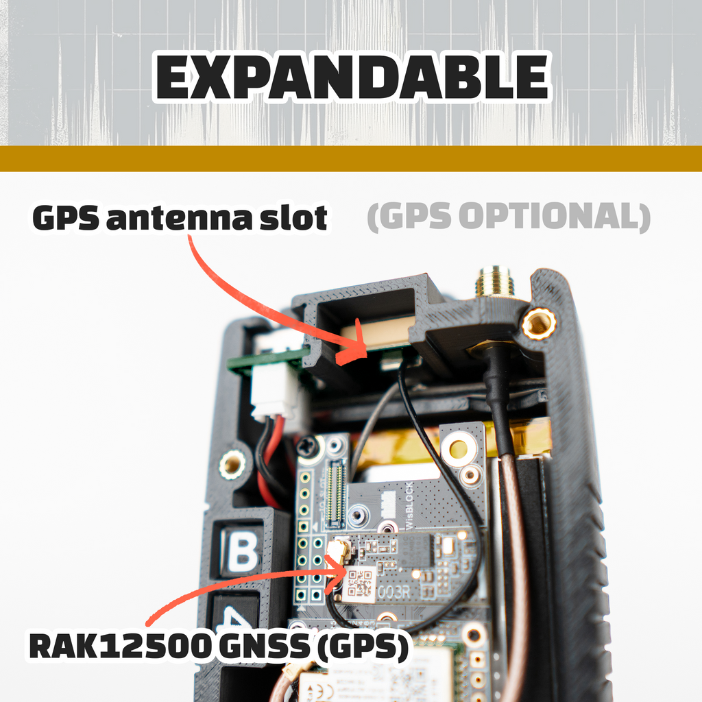 Atlavox M1 Meshtastic Radio w/ Gizont Antenna