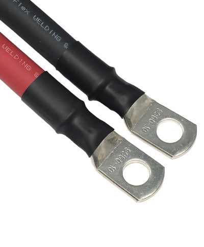 WindyNation 6 Gauge (AWG) Black & Red Copper Battery Cable w/ Lug Ring
