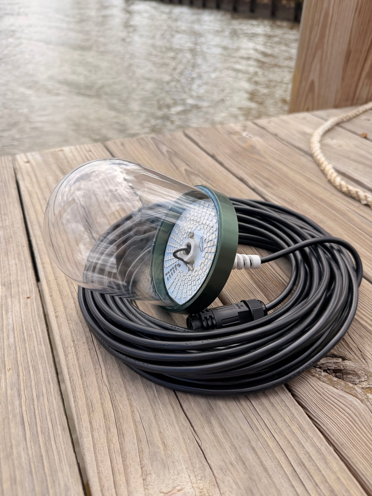 HydroGlow Sea Floor Dock Light-Green-SF200G