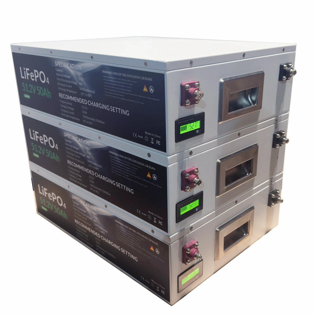 Full Battery 24V 100Ah LiFePO4 Battery w/ Active Balance & 100A BMS