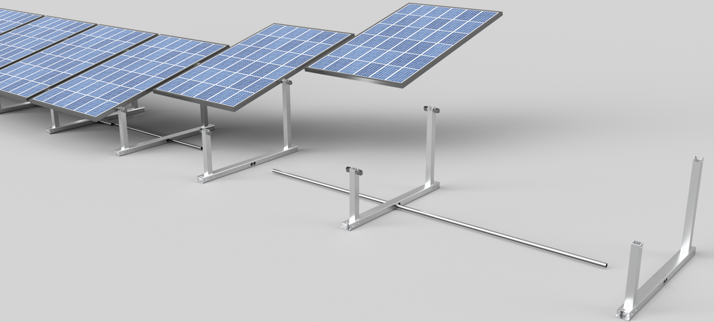 IntegraRack IR-15 Solar Panel Ground Mount - 15 Degree Angle