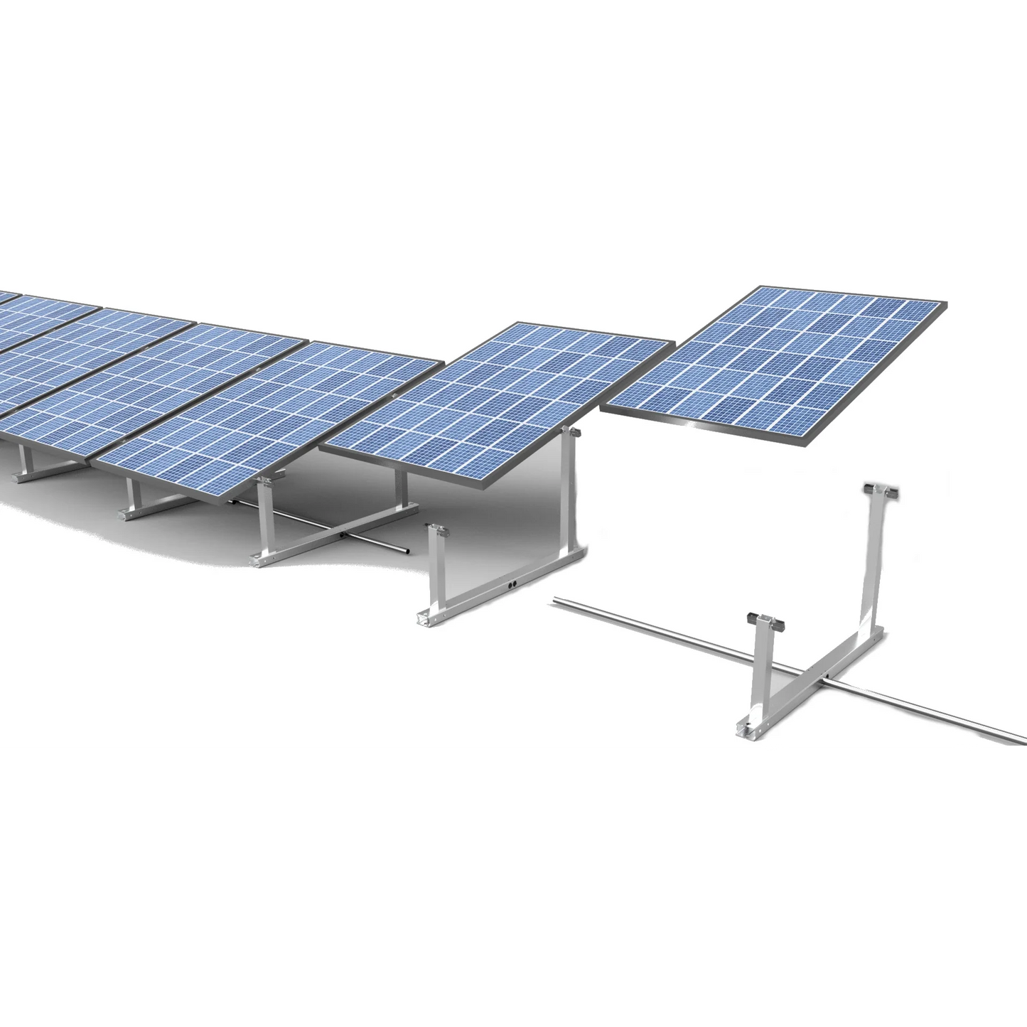 IntegraRack IR-15 Solar Panel Ground Mount - 15 Degree Angle