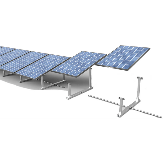 IntegraRack IR-15 Solar Panel Ground Mount - 15 Degree Angle