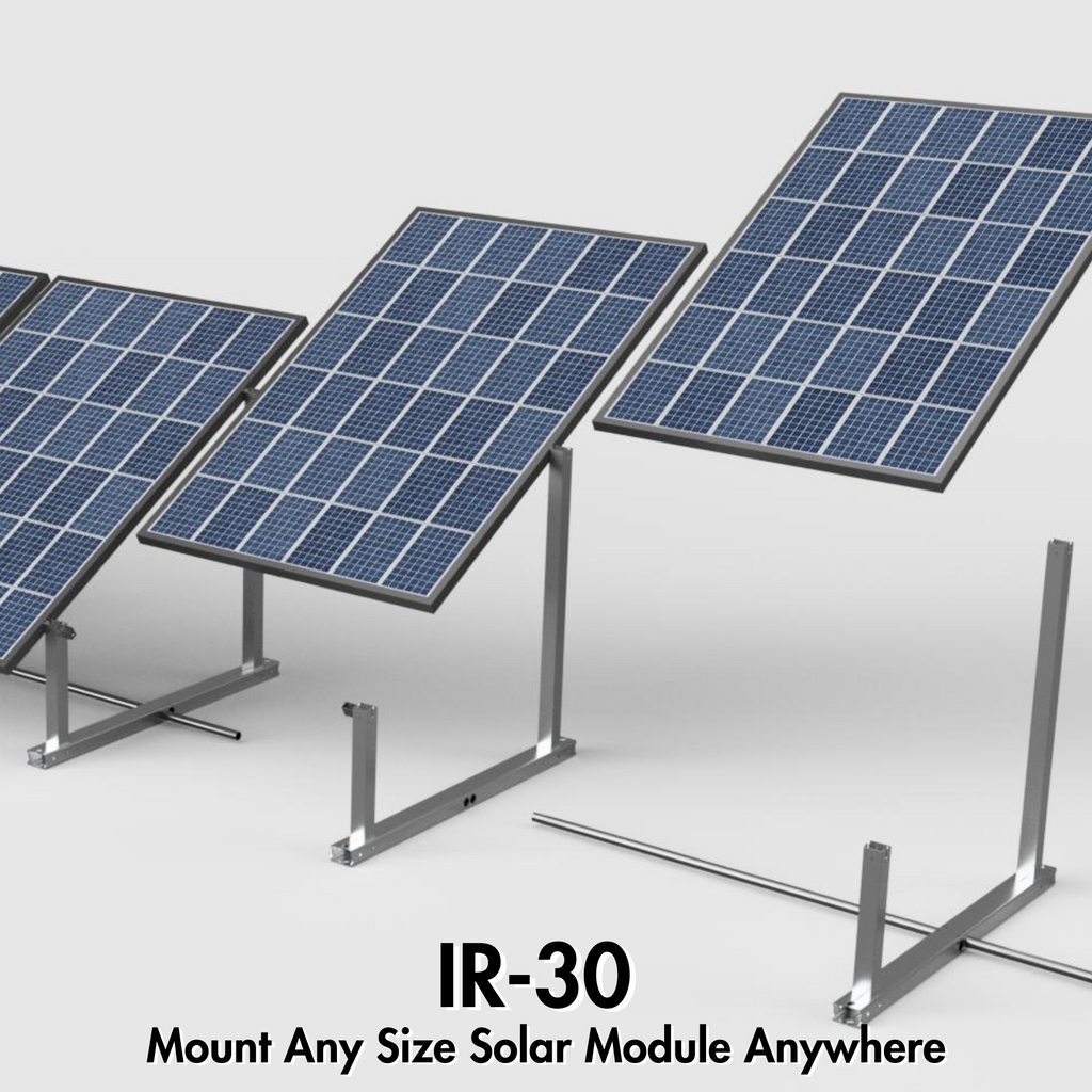 IntegraRack IR-30 Solar Panel Ground Mount - 30 Degree Angle