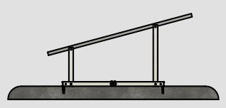IntegraRack IR-30 Solar Panel Ground Mount - 30 Degree Angle