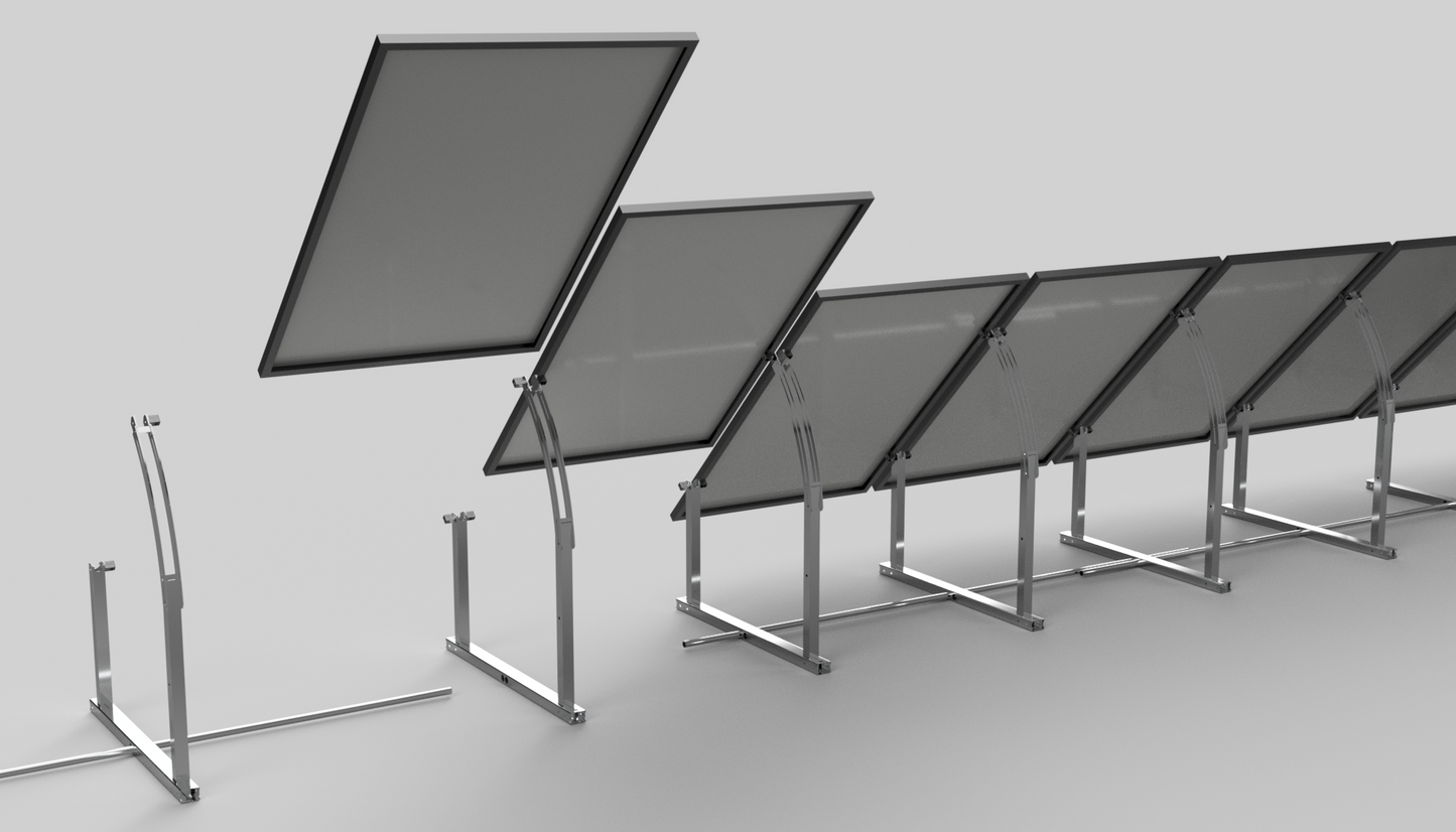 IntegraRack IR-45ASA Solar Panel Ground Mount - 15-45 Degree