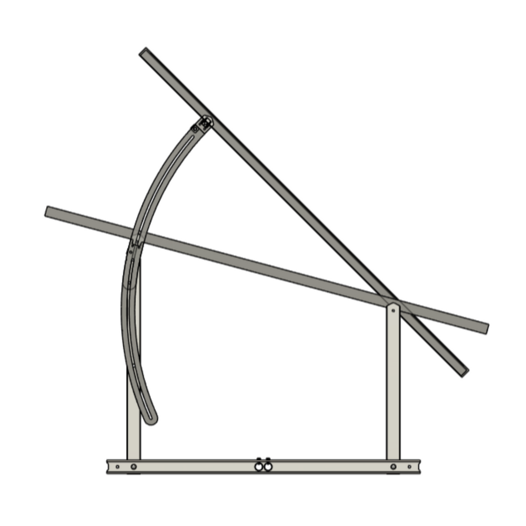 IntegraRack IR-45ASA Solar Panel Ground Mount - 15-45 Degree