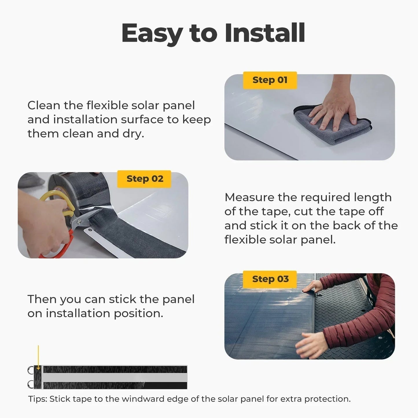 12V/24V 200W Arch Pro N-Type TOPCon Solar Panel With Tape