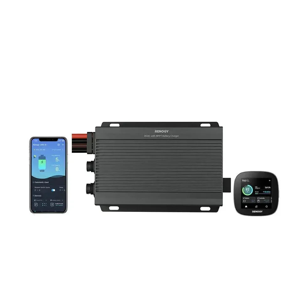 12V/24V IP67 50A DC-DC  Battery Charger with MPPT with Renogy ONE Core