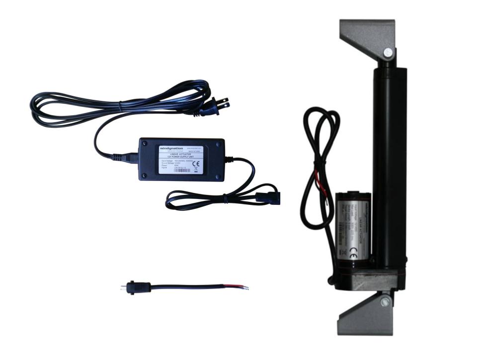WindyNation Linear Actuators 12-Volt 225lbs + Mounting Brackets