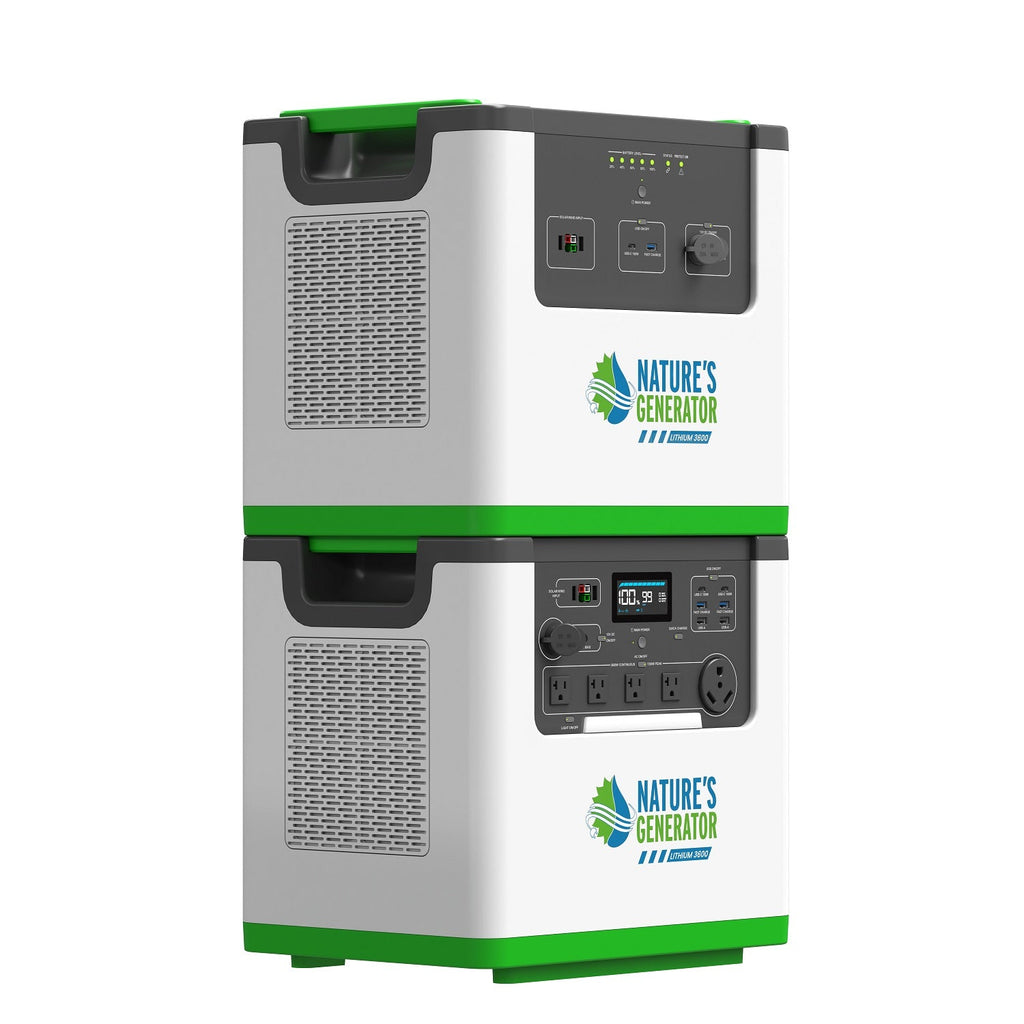 Nature's Generator Lithium 3600 Solar Generator & Transfer Switch