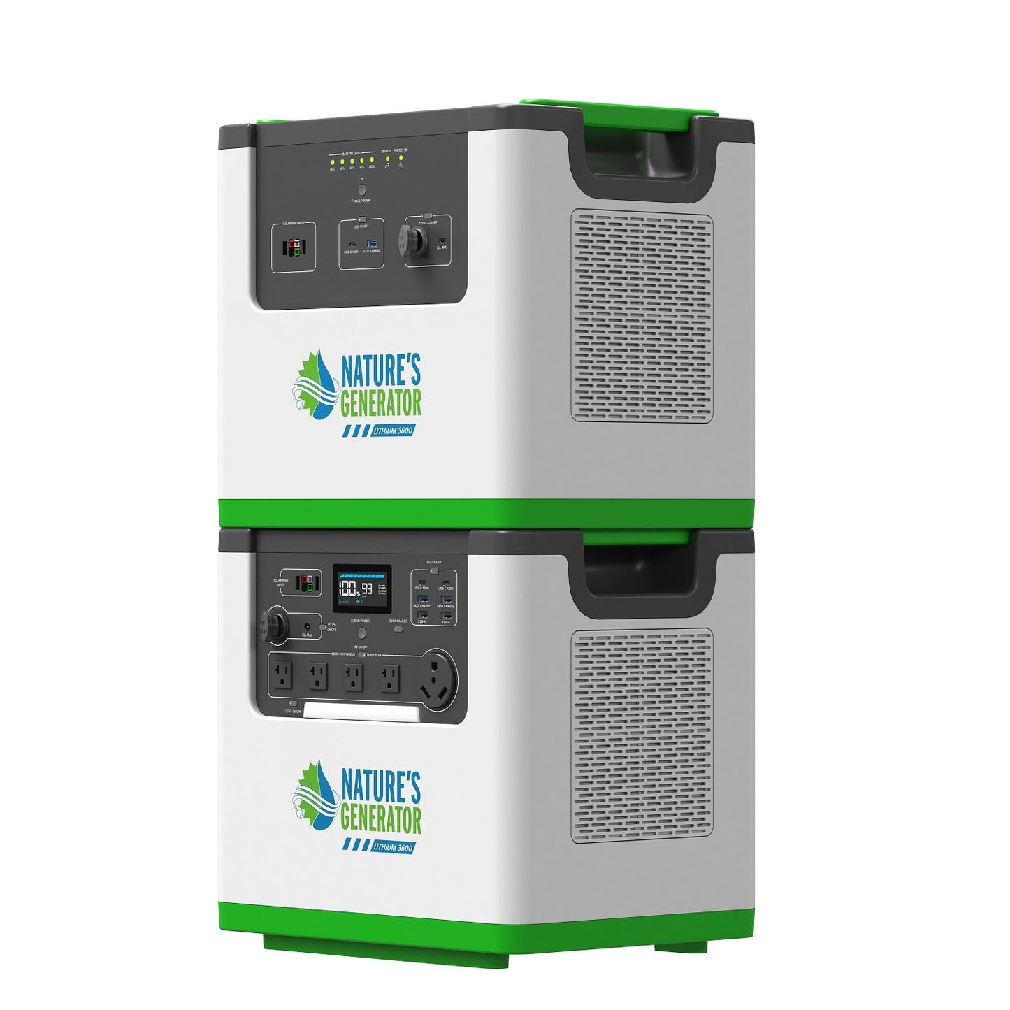 Nature's Generator Lithium 3600 Solar Generator & Transfer Switch