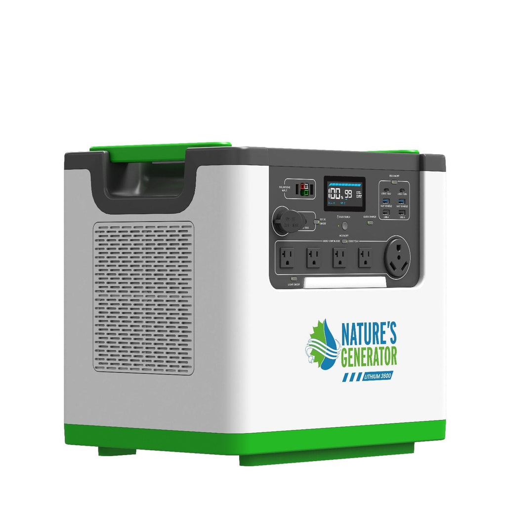 Nature's Generator Lithium 3600 Solar Generator & Transfer Switch