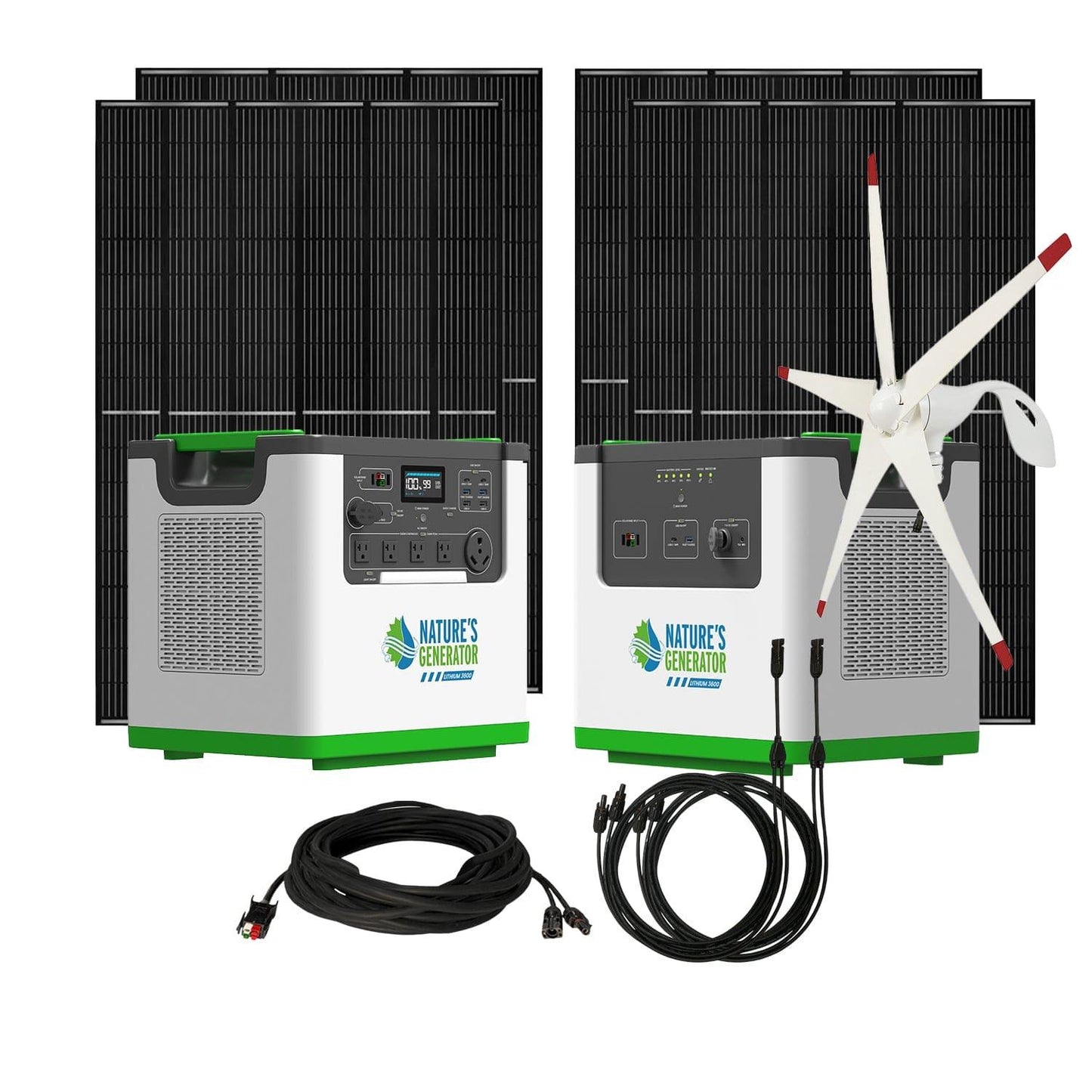 Nature's Generator Lithium 3600 Solar & Wind Generator