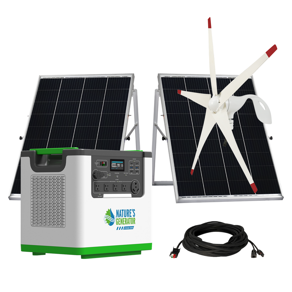 Nature's Generator Lithium 3600 Solar & Wind Generator