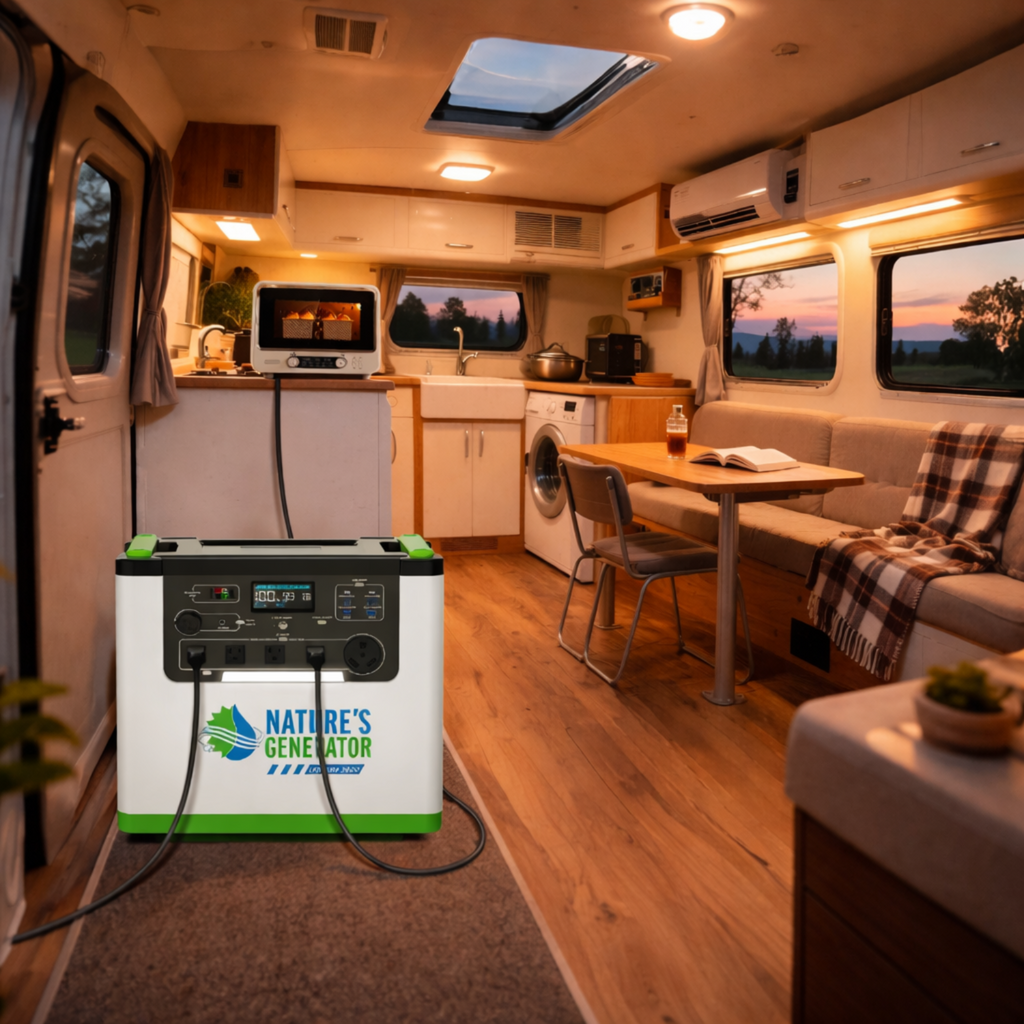 Nature's Generator Lithium 3600 Solar Generator & Transfer Switch