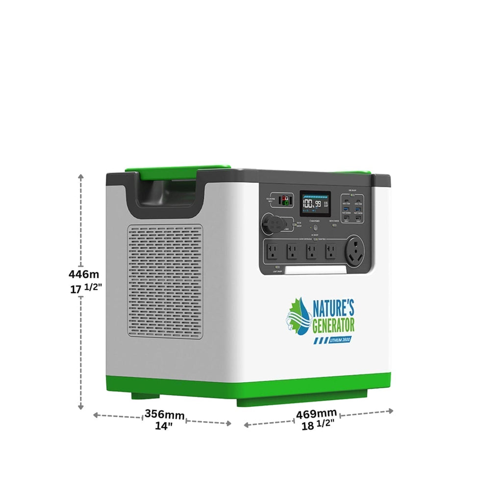 Nature's Generator Lithium 3600 Solar & Wind Generator