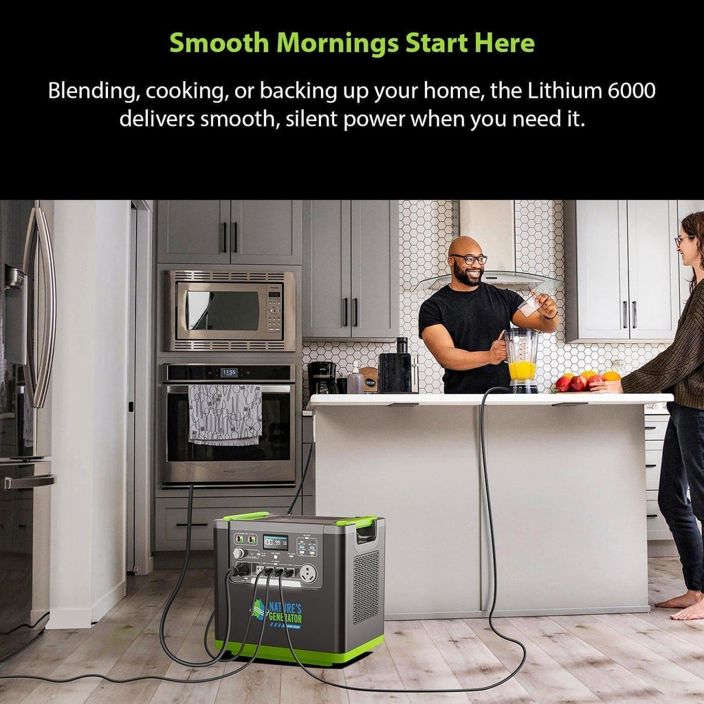 Nature's Generator Lithium 6000 and Transfer Switch