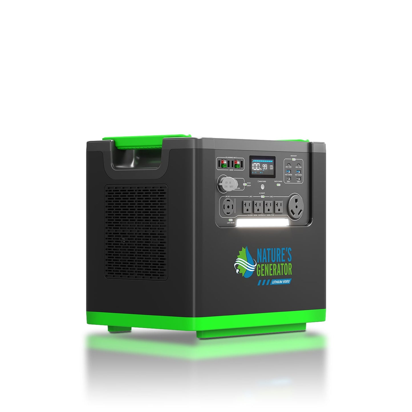 Nature's Generator Lithium 6000 w/ Solar Panel