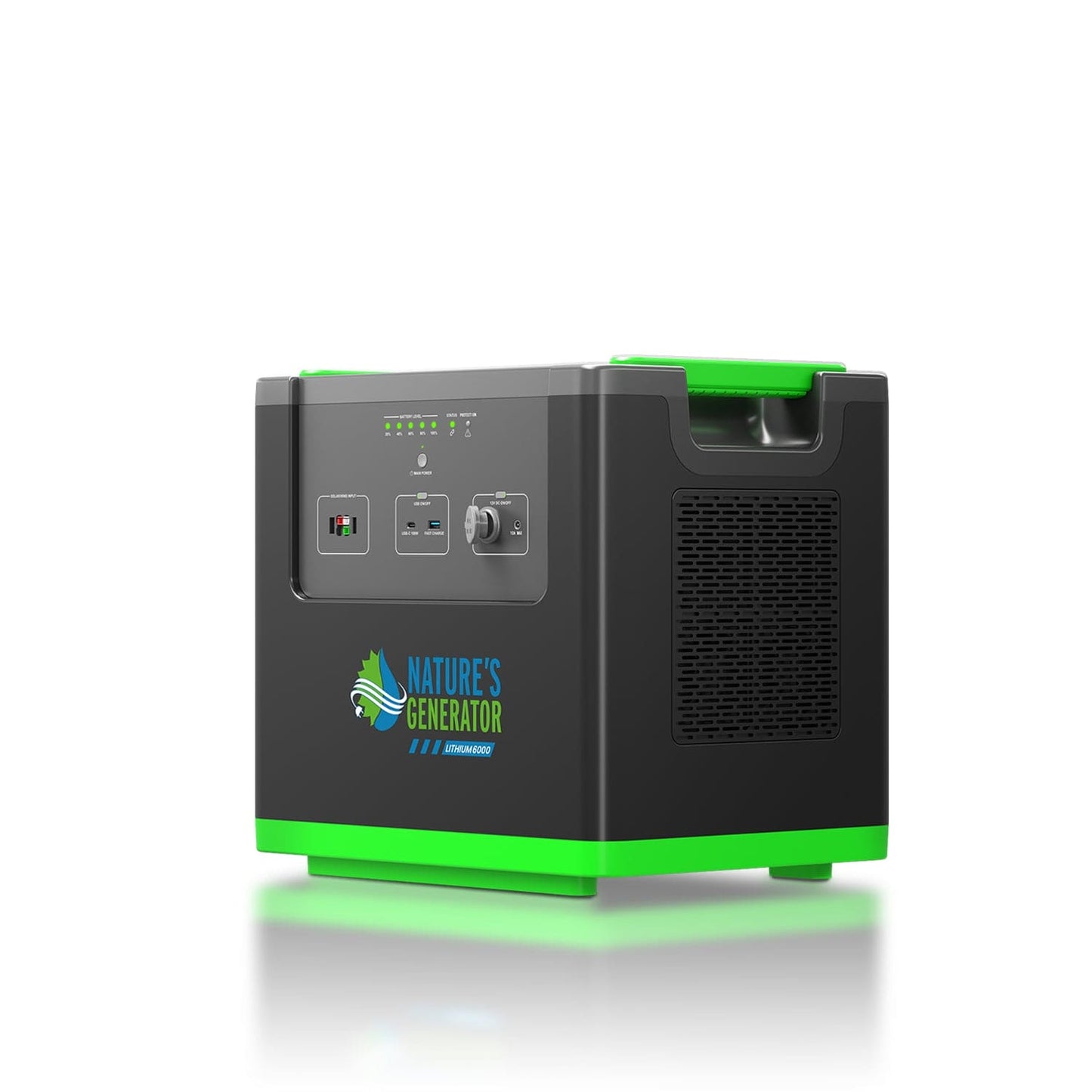 Nature's Generator Lithium 6000 w/ Solar Panels & Wind Turbine