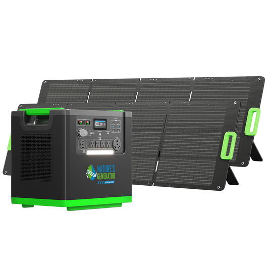 Nature's Generator Lithium 6000 w/ Solar Panel