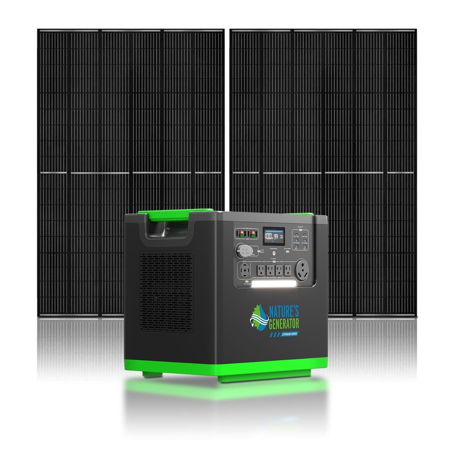 Nature's Generator Lithium 6000 w/ Solar Panel